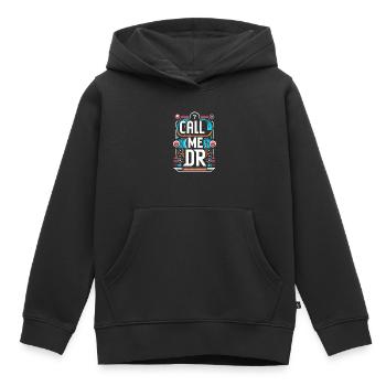 Call Me Dr 29 - Kids Premium Organic Hoodie - black - Front - AI Model Kid Male (0cm)
