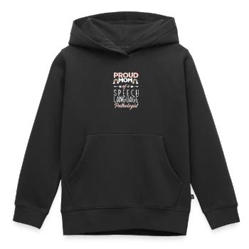 Speech therapist, speech therapist, speech therapist - Kids Premium Organic Hoodie - black - Front - AI Model Kid Male (0cm)