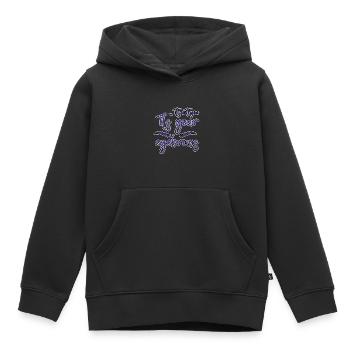 Ce n’est pas toi, c’est tes sourcils 2 - Sweat Premium à capuche enfant bio - noir - Devant - AI Model Kid Male (0cm)