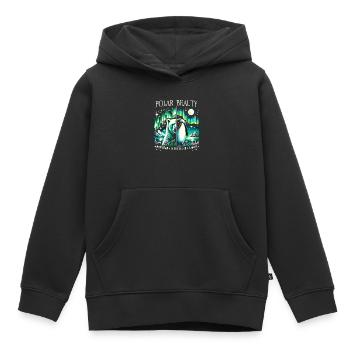 Polarlicht-aurora-verfolger Alaska Wilderness - Kinder Premium Organic Hoodie - Schwarz - Vorne - AI Model Kid Male (0cm)