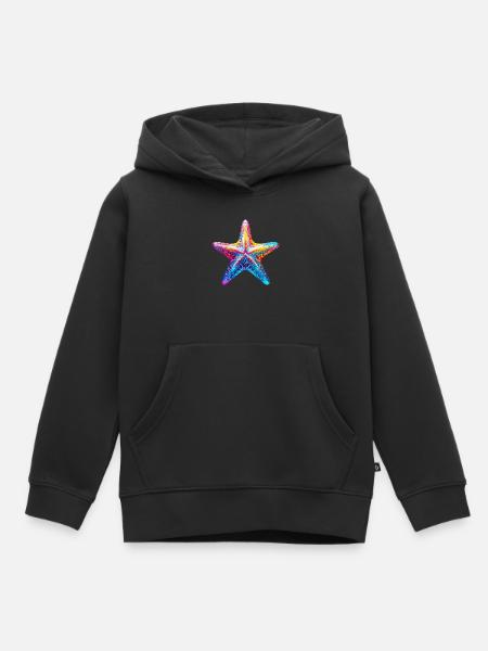 Zeester - Kinder Premium hoodie biologisch - zwart