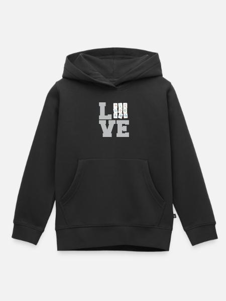 Geschenk für Mahjong Fans - Kinder Premium Organic Hoodie - Schwarz