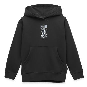 Zuhause - Bull Arab - Kinder Premium Organic Hoodie - Schwarz - Vorne - AI Model Kid Male (0cm)