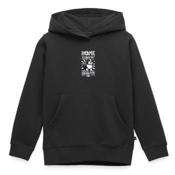 Accueil - Ovcharka d’Asie centrale - Sweat Premium à capuche enfant bio - noir - Devant - AI Model Kid Male (0cm)