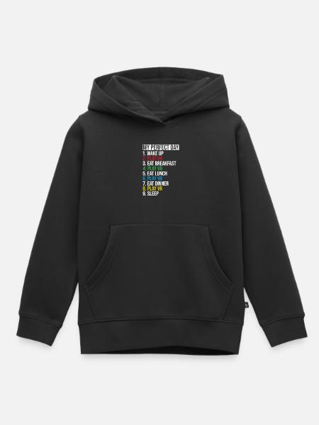 Virtual Reality VR Gamer Funnz - Kinder Premium Organic Hoodie - Schwarz
