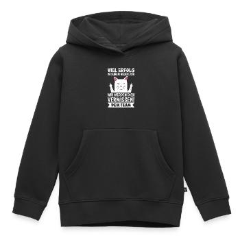 Jobwechsel Werden Dich Vermissen! Dein Team - Kinder Premium Organic Hoodie - Schwarz - Vorne - AI Model Kid Male (0cm)
