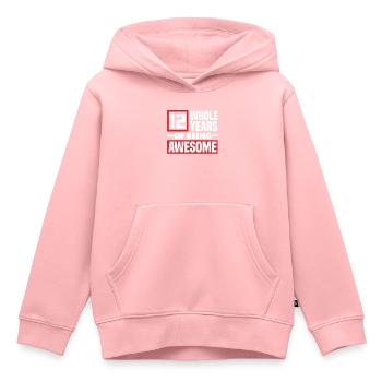 12. Geburtstag Kindergeburtstag - Kinder Premium Organic Hoodie - Rosa - Vorne - AI Model Kid Female (0cm)