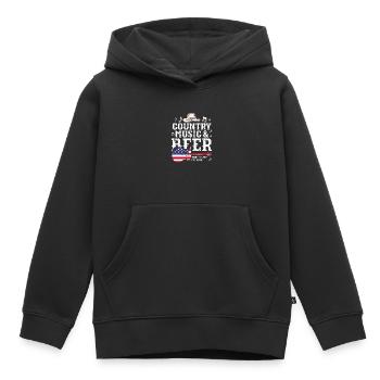 Country Music Countrymusic Geschenk - Kinder Premium Organic Hoodie - Schwarz - Vorne - AI Model Kid Male (0cm)