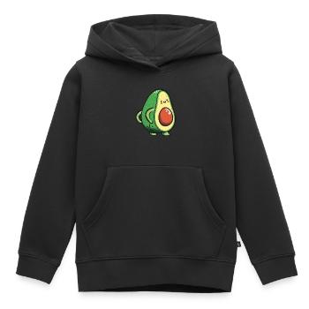Avocado - Kids Premium Organic Hoodie - black - Front - AI Model Kid Male (0cm)