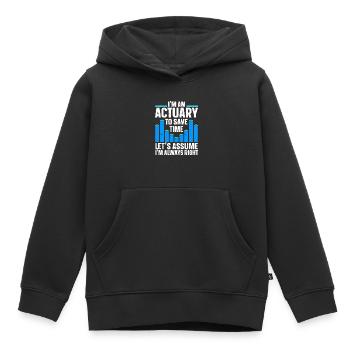 Aktuar Statistiker - Kinder Premium Organic Hoodie - Schwarz - Vorne - AI Model Kid Male (0cm)