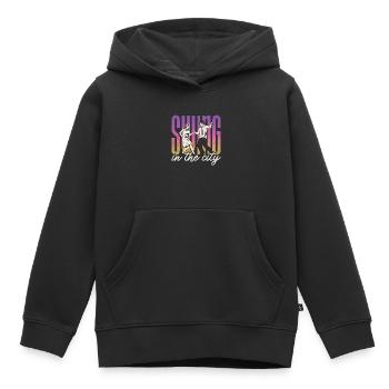 Swing Dance Swing In The City Loves Dance Sport - Kids Premium Organic Hoodie - black - Front - AI Model Kid Male (0cm)