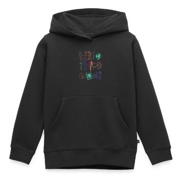 Hello 3rd Grade School Supplies Elementary School School - Kids Premium Organic Hoodie - black - Front - AI Model Kid Male (0cm)