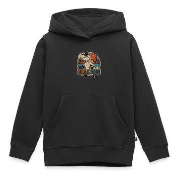 T-Rex Sunglasses 3 Years Boy 3rd Birthday - Kids Premium Organic Hoodie - black - Front - AI Model Kid Male (0cm)