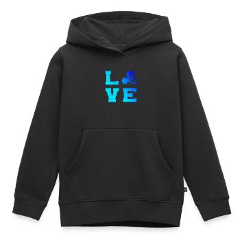 Vélo de route Vélo de route Vélo de route pour femme Vélo de route - Sweat Premium à capuche enfant bio - noir - Devant - AI Model Kid Male (0cm)