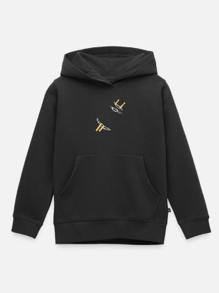 Batterie, Batteur, Batteur, Batteur - Sweat Premium à capuche enfant bio - noir
