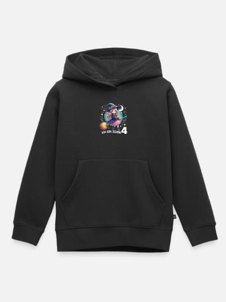 I'm already 4 - Kids Premium Organic Hoodie - black