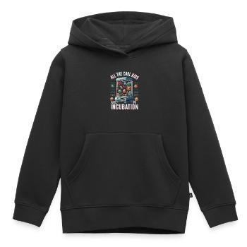 Microbiologiste Microbiologie Laboratoire Biologie des staphylocoques - Sweat Premium à capuche enfant bio - noir - Devant - AI Model Kid Male (0cm)