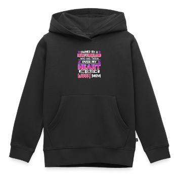 Hundemama OWNED BY A NEWFOUNDLAND Hundebesitzerin - Kinder Premium Organic Hoodie - Schwarz - Vorne - AI Model Kid Male (0cm)