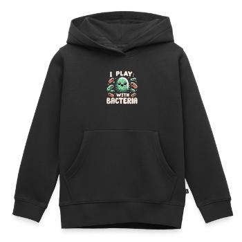 Microbiologiste Microbiologie Laboratoire Biologie des staphylocoques - Sweat Premium à capuche enfant bio - noir - Devant - AI Model Kid Male (0cm)