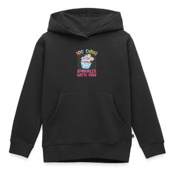 Cupcake - Sweat Premium à capuche enfant bio - noir - Devant - AI Model Kid Male (0cm)