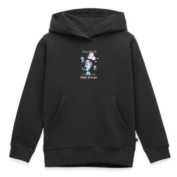 Je vais être une grande sœur en 2025 - Sweat Premium à capuche enfant bio - noir - Devant - AI Model Kid Male (0cm)