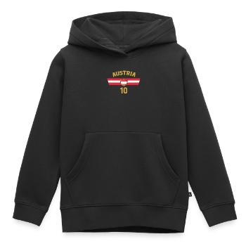 Autriche Autriche Vienne Styrie Tyrol - Sweat Premium à capuche enfant bio - noir - Devant - AI Model Kid Male (0cm)