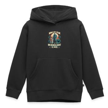 Microbiologiste Microbiologie Laboratoire Biologie des staphylocoques - Sweat Premium à capuche enfant bio - noir - Devant - AI Model Kid Male (0cm)