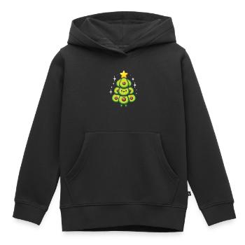 Avocado - Kids Premium Organic Hoodie - black - Front - AI Model Kid Male (0cm)