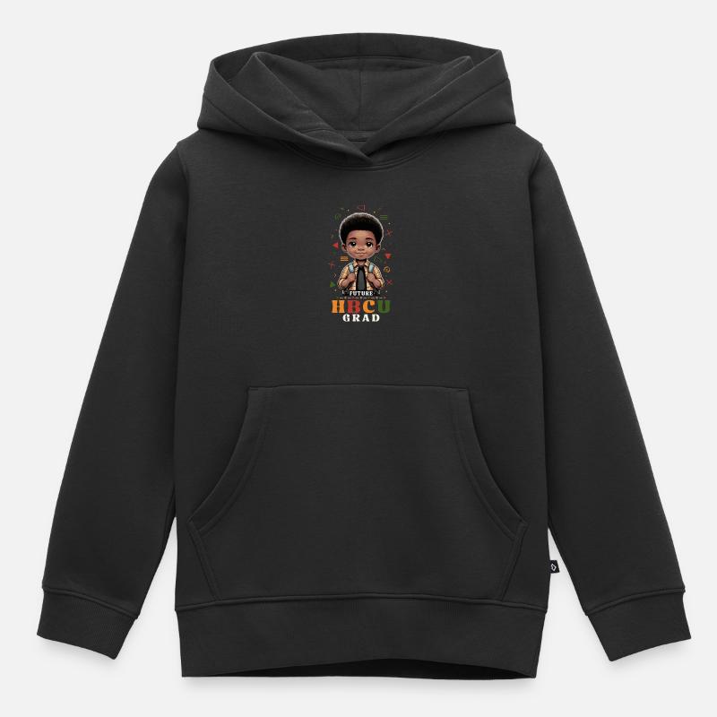 Futur HBCU - Sweat Premium à capuche enfant bio - noir
