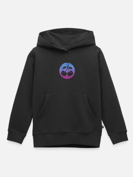 Kirsche - Kinder Premium Organic Hoodie - Schwarz