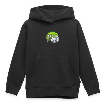 Hot Tea Earl Grey Girlie Coffee Lover Hot Drinks - Kinder Premium Organic Hoodie - Schwarz - Vorne - AI Model Kid Male (0cm)