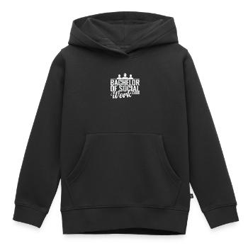 Bachelor of Social Work Soziale Unterstützung - Kinder Premium Organic Hoodie - Schwarz - Vorne - AI Model Kid Male (0cm)