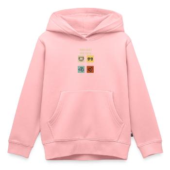Futurs parents 2024 Prévisions 2024 - Sweat Premium à capuche enfant bio - rose - Devant - AI Model Kid Female (0cm)