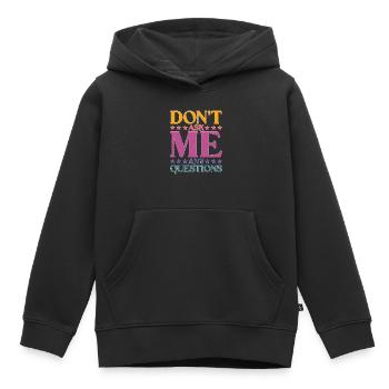 Ne me posez pas de questions 26 - Sweat Premium à capuche enfant bio - noir - Devant - AI Model Kid Male (0cm)