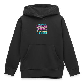 Korean Drama Merch K-Drama Lover Fan - Kids Premium Organic Hoodie - black - Front - AI Model Kid Male (0cm)