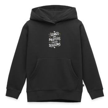Musique chorale Chant religieux Musique confessionnelle - Sweat Premium à capuche enfant bio - noir - Devant - AI Model Kid Male (0cm)