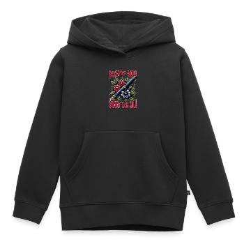 La poésie nous sauvera tous Amateur de poésie de la littérature - Sweat Premium à capuche enfant bio - noir - Devant - AI Model Kid Male (0cm)