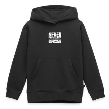 Barber Herren Friseur Frisör - Kinder Premium Organic Hoodie - Schwarz - Vorne - AI Model Kid Male (0cm)