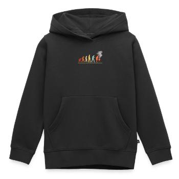 BBQ Barbecue Evolution grillen Barbecue-Grill - Kinder Premium Organic Hoodie - Schwarz - Vorne - AI Model Kid Male (0cm)