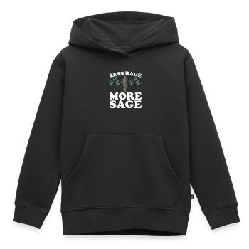 Smudging Smudge Encens de guérison spirituelle - Sweat Premium à capuche enfant bio - noir - Devant - AI Model Kid Male (0cm)