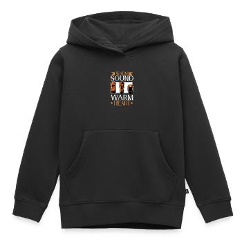 Warm Sound - Vacuum Tubes - Kids Premium Organic Hoodie - black - Front - AI Model Kid Male (0cm)
