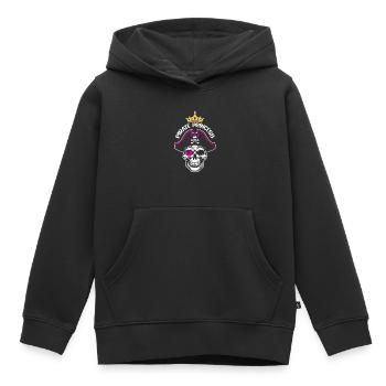 Pirate Princess Pirate Skull Cross Bones - Kids Premium Organic Hoodie - black - Front - AI Model Kid Male (0cm)