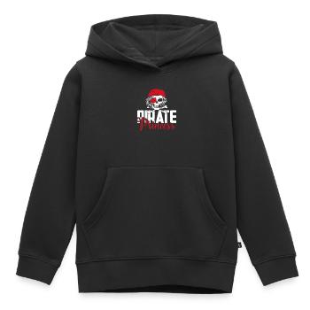 Pirate Princess Pirate Skull Cross Bones - Kids Premium Organic Hoodie - black - Front - AI Model Kid Male (0cm)