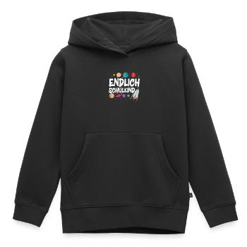 School 1. Grade - Kinder Premium Organic Hoodie - Schwarz - Vorne - AI Model Kid Male (0cm)