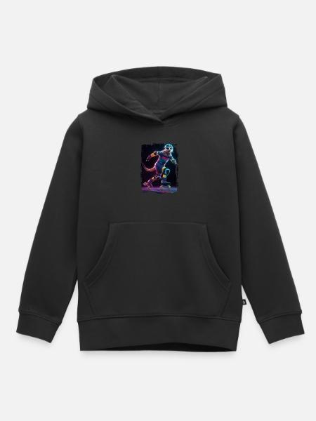 Erdmännchen Eiskunstlauf Geschenk - Kinder Premium Organic Hoodie - Schwarz