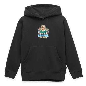 Conseiller scolaire Psychologue conseiller scolaire - Sweat Premium à capuche enfant bio - noir - Devant - AI Model Kid Male (0cm)