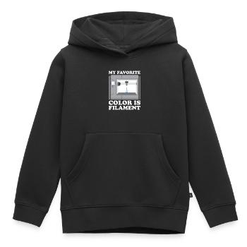 3D Drucker Filament 3D Drucken 3D Druck 3D Printer - Kinder Premium Organic Hoodie - Schwarz - Vorne - AI Model Kid Male (0cm)