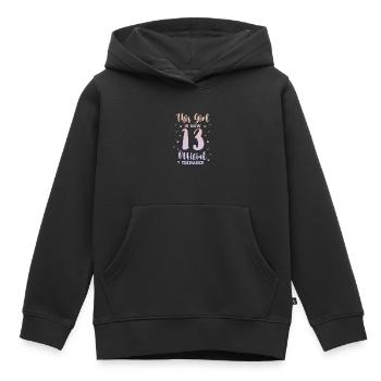 Teenager Teenie Teen Teens Teeny Geschenk - Kinder Premium Organic Hoodie - Schwarz - Vorne - AI Model Kid Male (0cm)