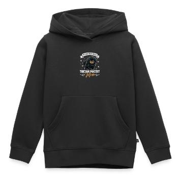 Tibetan Mastiff Mom - Kids Premium Organic Hoodie - black - Front - AI Model Kid Male (0cm)