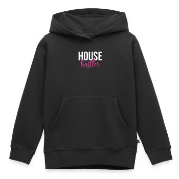 Agent immobilier Agent immobilier Cadeau d’agent immobilier - Sweat Premium à capuche enfant bio - noir - Devant - AI Model Kid Male (0cm)